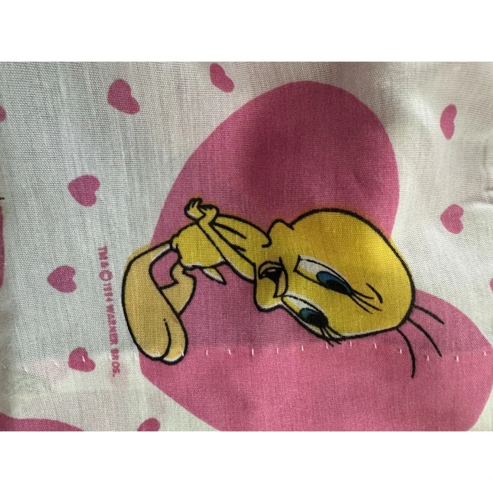 Looney Tunes Tweety Bird Vintage 90s Window‎ Valence Set of 2 80 In Wide 1994